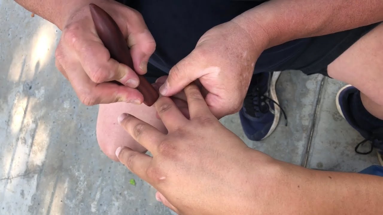 Finger massage and hand reflexology. Part 6 of Brandon working Saul.