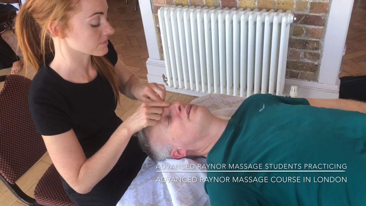 Raynor Massage Advanced Class in London students practicing September 2019