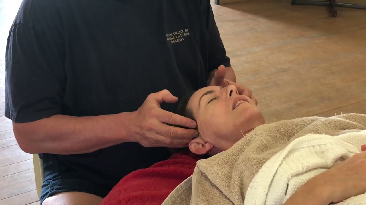 Oil massage on Angelina