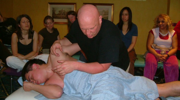 Brandon Raynor Demonstrating Massage